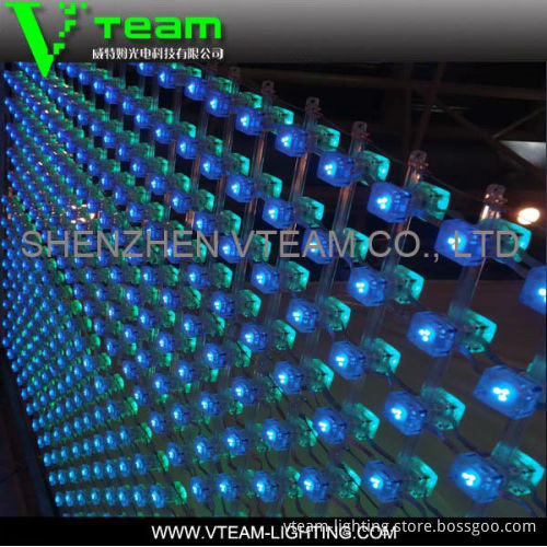 Alibaba Express P40mm/55mm/70mm Full Color indoor ultra thin led curtain video screen